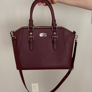 Burgundy bag